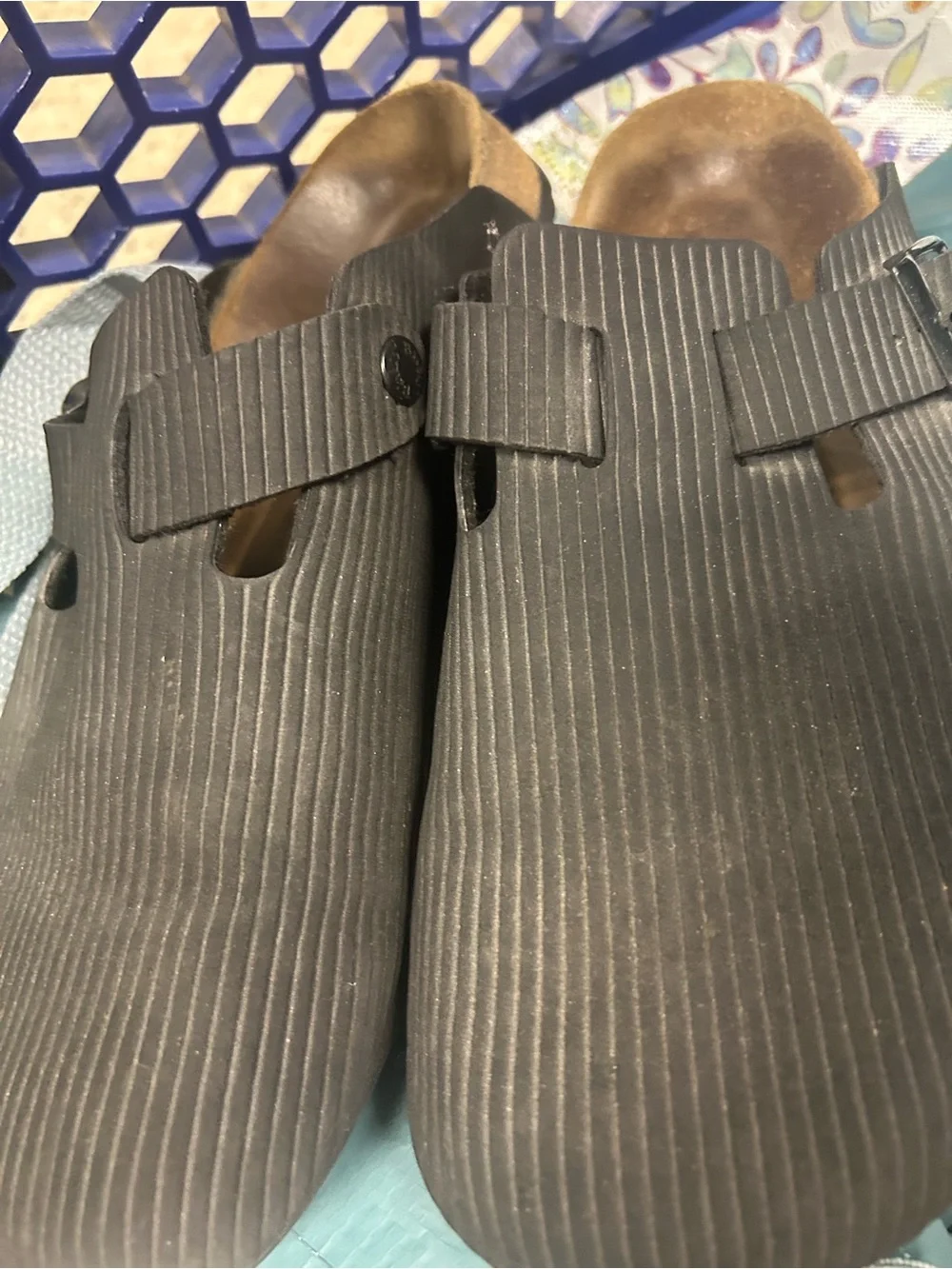 Black Birkenstocks Men's Slip-On Casual Clogs in Dark Brown  280 / 10 size
